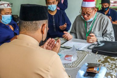 KUALA LUMPUR, MACH 2021. Geleneksel Malezya düğünü sahnesi 
