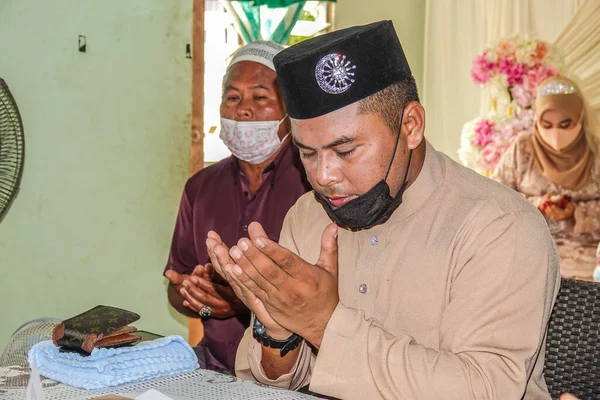 Kuala Lumpur Mach 2021 Escena Boda Tradicional Malaya — Foto de Stock