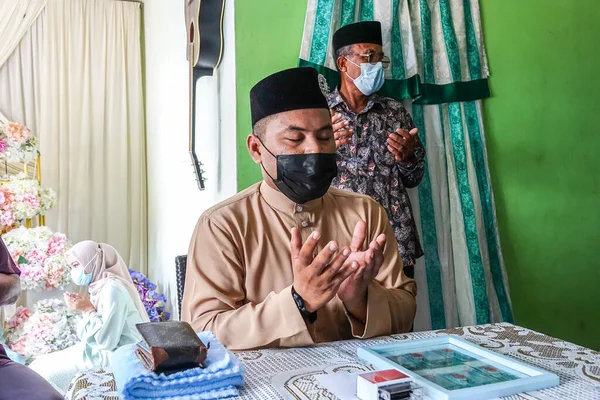 Kuala Lumpur Mach 2021 Escena Boda Tradicional Malaya — Foto de Stock