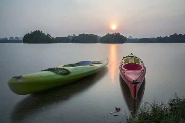 Cloudy sunset at Wetlands Putrajaya Malaysia — Stock Photo, Image