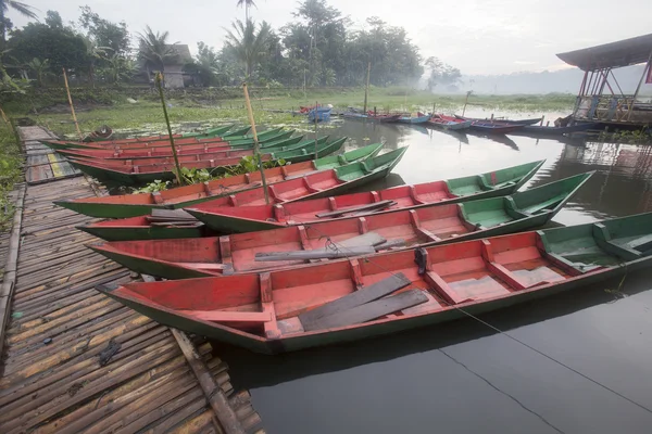 Rawa Pening Největší Zrcadlové Jezero Jáva Indonésie — Stock fotografie