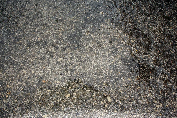 Dark Gray Grainy Texture Asphalt Rain — Stock Photo, Image