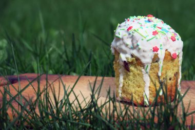 Renkli meyveli Paskalya pastası