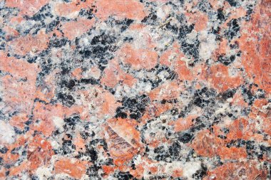 Granit taşın siyah ve kırmızı dokusu