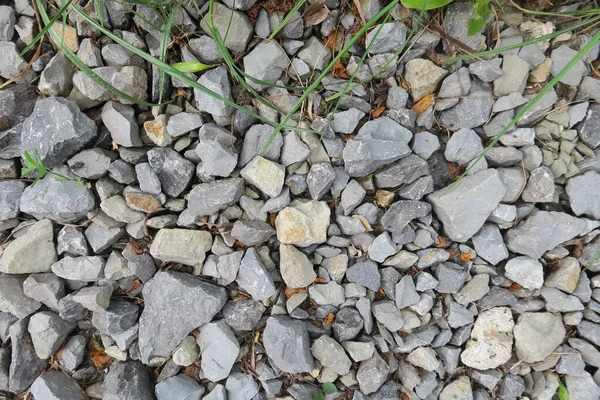 Текстура Небольшого Серого Камня Земле — стоковое фото
