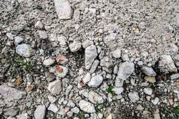 Texture of small gray stone on the ground