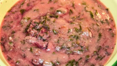 Genç pancar ve unun ikinci tabağı.