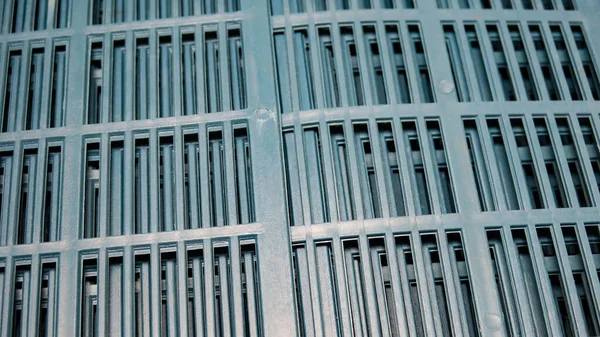 Blue Plastic Grille Apiary — Stock Photo, Image