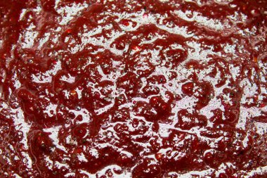 Böğürtlen ve elma şeritlerinin makro çekimi