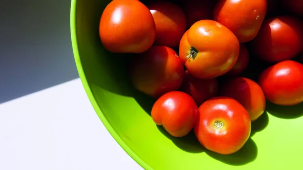 Deliciosos Tomates Rojos Para Ensalada — Foto de Stock