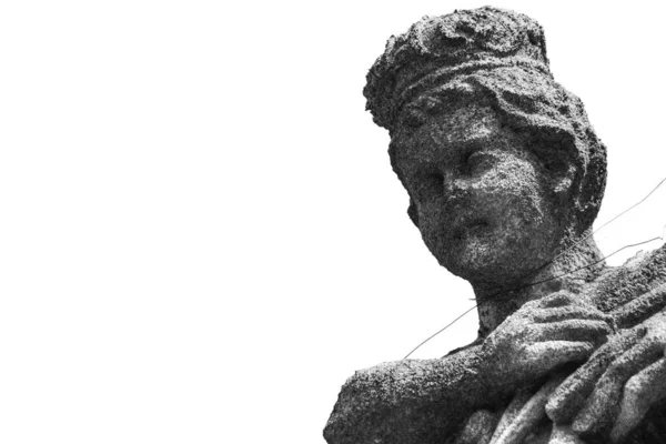 Скульптура Хлопчика Ангела Могилі — стокове фото