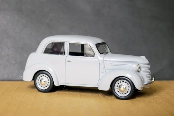 Gray Toy Plastic Model Soviet Kim Car — Stock Photo, Image