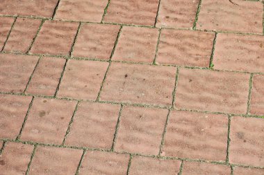 Kaldırımdaki beton kaldırımın dokusu