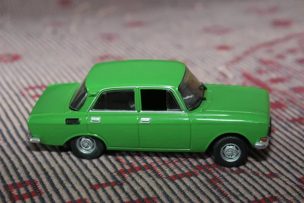 Pequeño Modelo Juguete Verde Coche Viejo — Foto de Stock