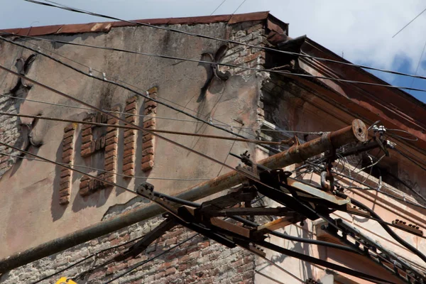 Stary Murowany Dom Został Zbudowany 1911 Roku — Zdjęcie stockowe