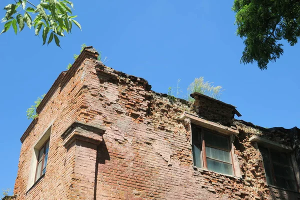 Old brick house and boiler room