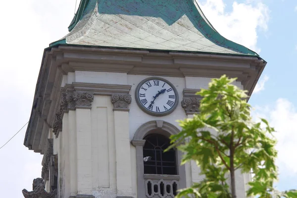 Menara Tenda Gereja Tua Polandia — Stok Foto