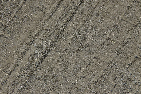 Kumda Araba Tekerleği Izleri Var — Stok fotoğraf