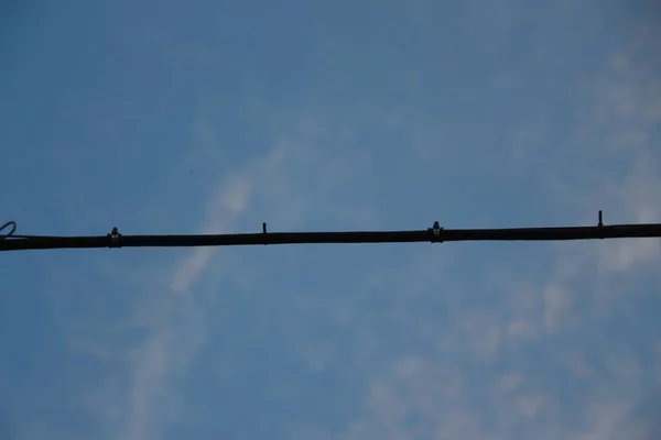 Blauwe Lucht Bij Mooi Zomerweer — Stockfoto