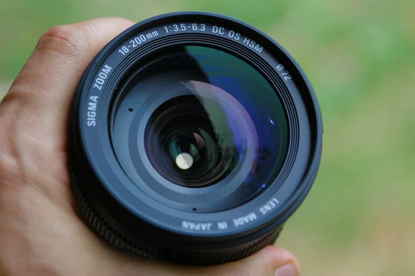 Plástico Preto Zoom Câmera Lente — Fotografia de Stock