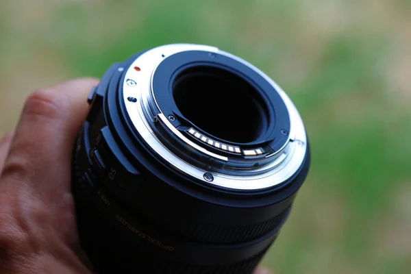 Plástico Preto Zoom Câmera Lente — Fotografia de Stock