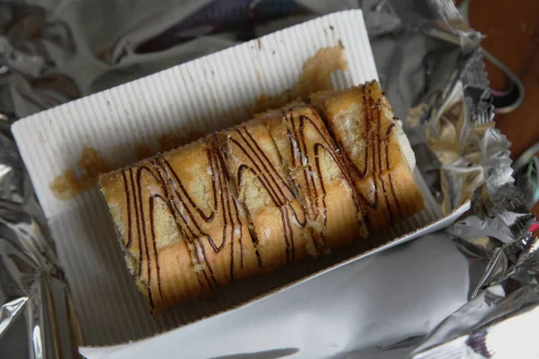 Deliciosos Biscoitos Doces Para Chá Cozinha — Fotografia de Stock