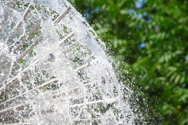 Водні Струмені Міському Фонтані Парку — стокове фото