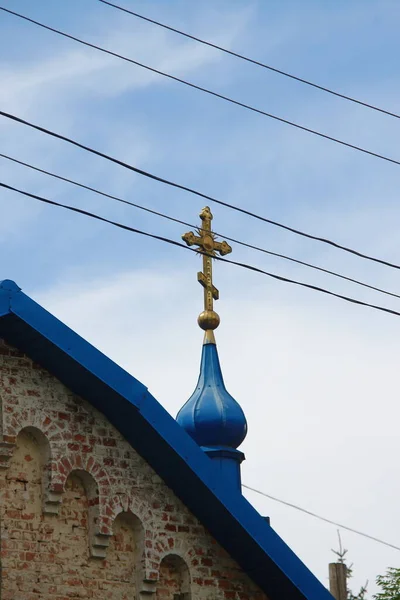 Telhado Edifício Igreja Ucraniana Ternopil — Fotografia de Stock