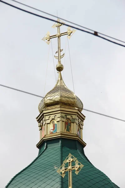 Telhado Edifício Igreja Ucraniana Ternopil — Fotografia de Stock