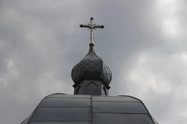 Sebuah Bangunan Kecil Dari Gereja Katolik Yunani Ukraina Lapangan — Stok Foto