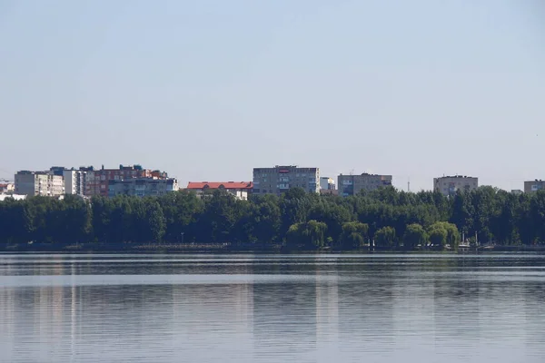 Maior Lagoa Artificial Europa Está Localizada Ternopil Ucrânia — Fotografia de Stock