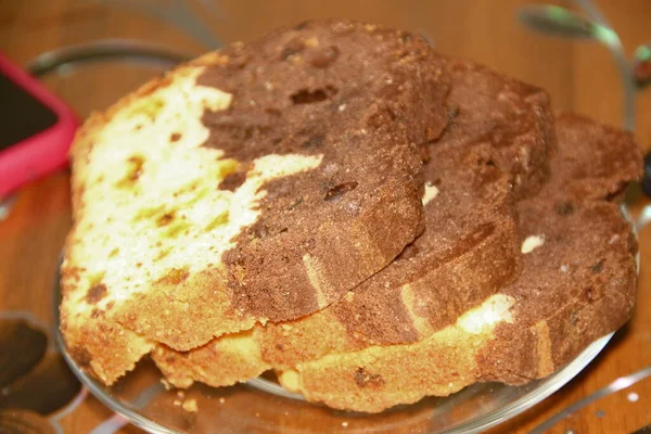 Pasteles Caseros Queso Harina Con Azúcar Café — Foto de Stock