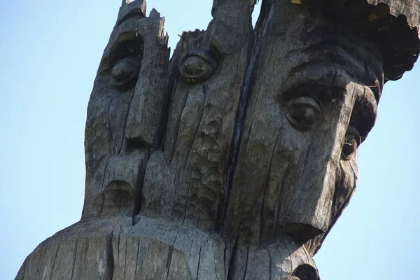 Sculture Giocattolo Legno Nel Parco — Foto Stock