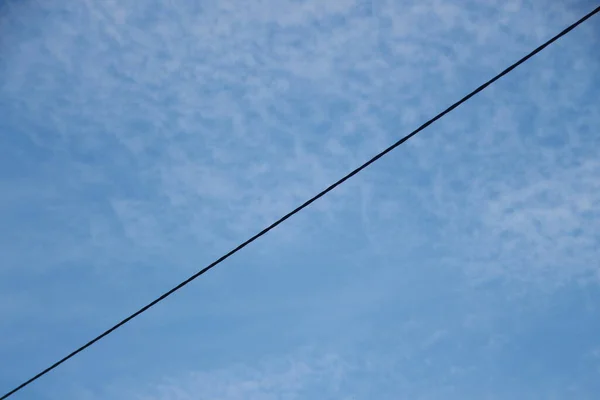 Power Lines Sky Background — Stock Photo, Image