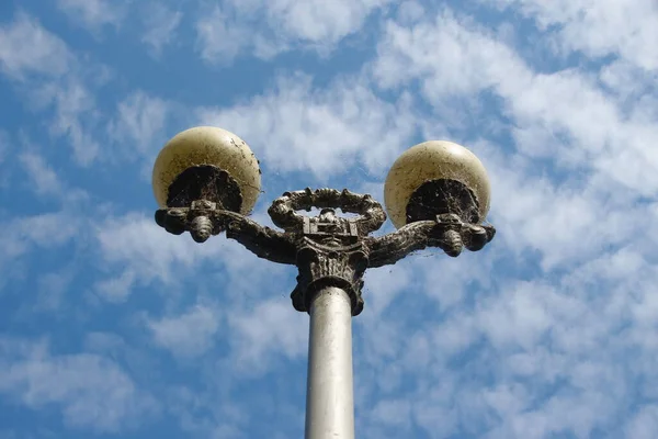 Lanterna Poste Elétrico Parque — Fotografia de Stock