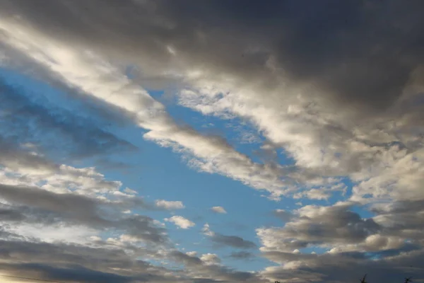 Cielo Autunnale Molto Cupo Agosto — Foto Stock