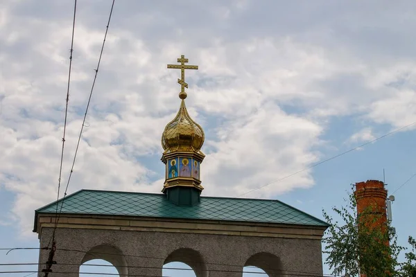 Зеленая Крыша Украинской Греко Католической Церкви Ukraine Ternopil — стоковое фото
