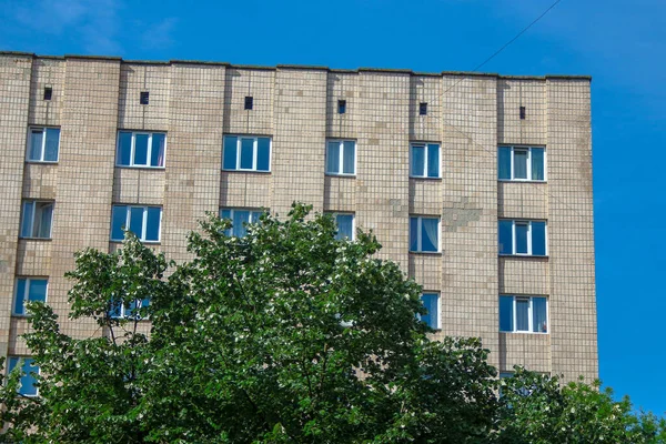 Facade Residential Building City — Stock Photo, Image