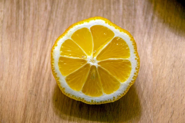 Крупним Планом Знімок Жовтого Лимона — стокове фото
