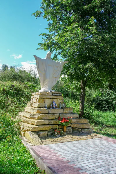 Scultura Gesù Cristo Ternopil Università Pedagogica Nazionale — Foto Stock