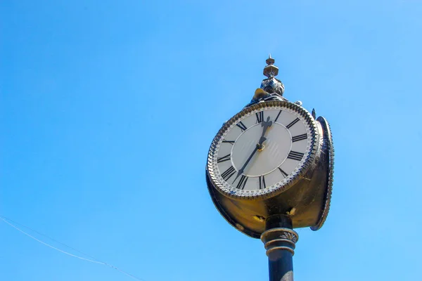 Horloge Rue Métal Avec Cadran — Photo