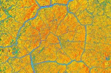 Sıcak havada taş ocağında sarı kum dokusu