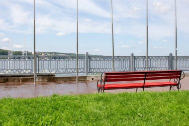 Havalandırma çeşmesinin yanındaki parka yakın bir set. Teropil, Ukrayna