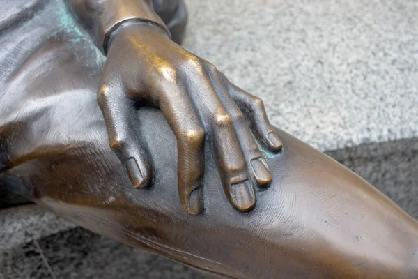 Hand Fingers Knees Street — Stock Photo, Image