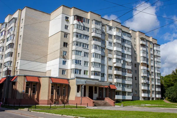 Edifício Residencial Vários Andares Ternopil Ucrânia — Fotografia de Stock