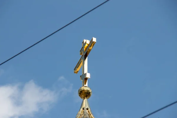 Telhado Igreja Ucraniana Ternopil — Fotografia de Stock