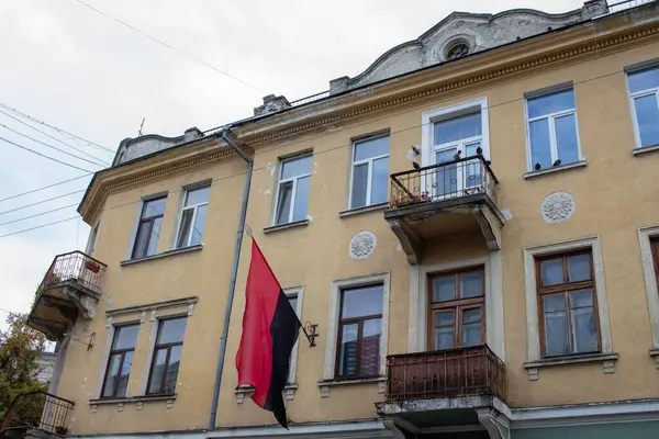 Fasáda Starého Domu Městě Srpnu — Stock fotografie