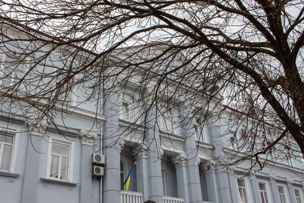 Façade Une Vieille Maison Dans Ville Août — Photo