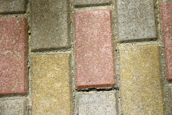 Texture Pavimentazione Cemento Colorato Sul Marciapiede — Foto Stock