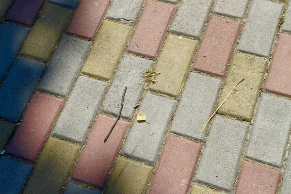 Texture Colored Concrete Pavement Sidewalk — Stock Photo, Image